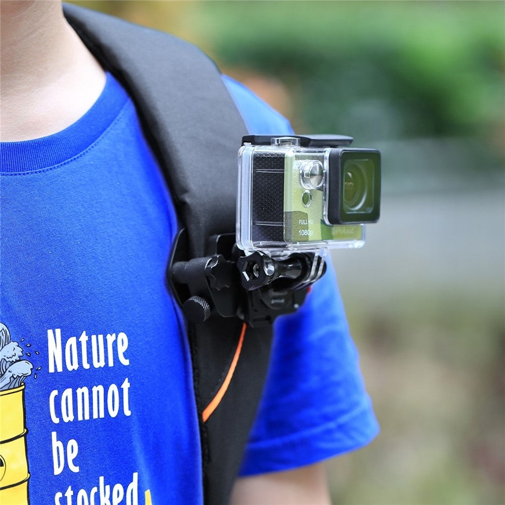 PULUZ PU231R Quick Release Belt Clip with Quick Release Plate Aluminum Alloy Backpack Mount Holder for Camera