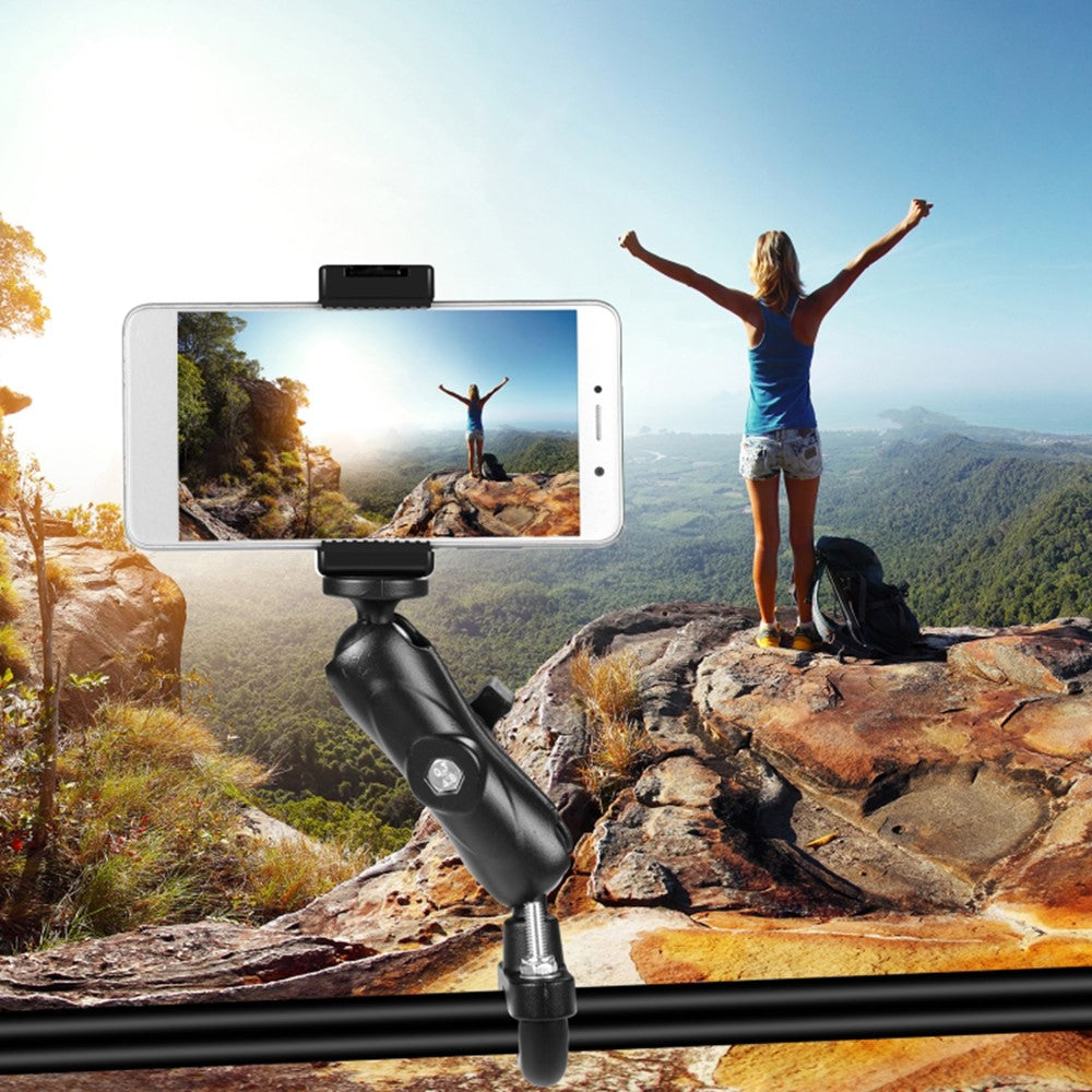 PULUZ PU701B For GoPro Action Camera Motorcycle  /  Bicycle Mount Handlebar Aluminum Alloy Universal Ball Head