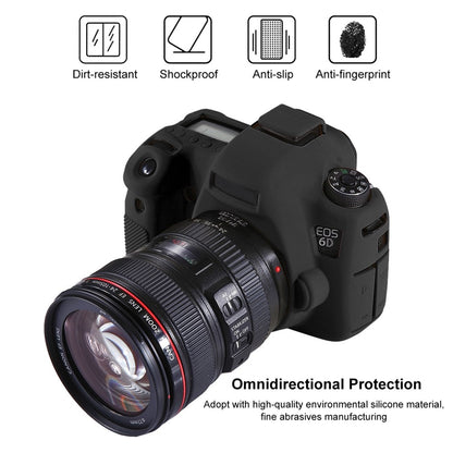 PULUZ PU7101 Camera Silicone Protective Case for Canon EOS 6D Full Body Protective Cover