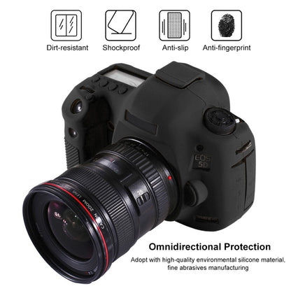 PULUZ PU7102 Camera Case for Canon EOS 5D Mark III Shockproof Soft Silicone Protective Cover