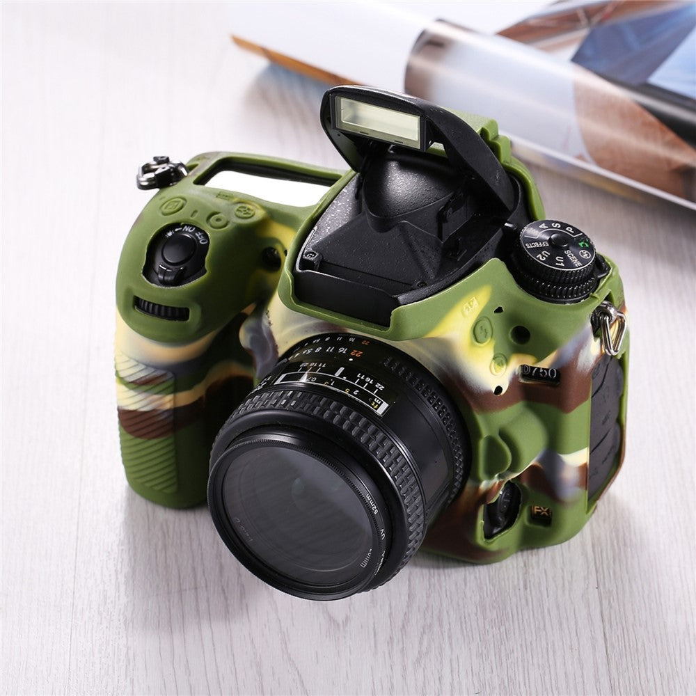 PULUZ PU7103 Camera Case for Nikon D750 Soft Silicone Protective Cover Housing Skin