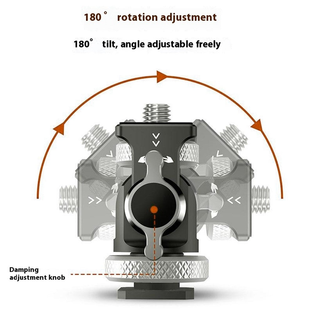 MEDARIG MPR-005 DSLR Mirrorless Camera Adjustable Aluminum Alloy Mount Cold Shoe Adapter