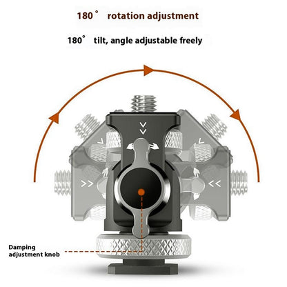 MEDARIG MPR-005 DSLR Mirrorless Camera Adjustable Aluminum Alloy Mount Cold Shoe Adapter