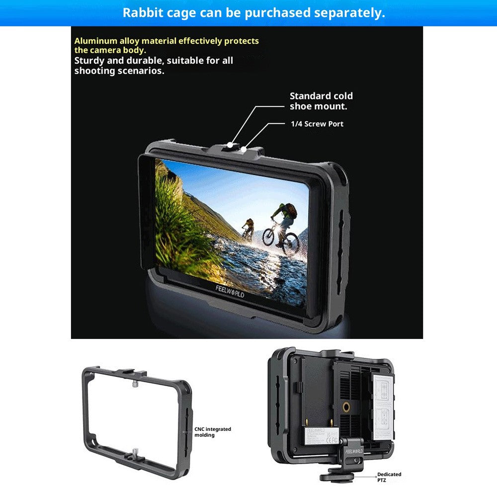 FEELWORLD F5PROX 5.5 Inch 4K HD Monitor 1600nit for DSLR / Mirrorless Camera Photography / Directing