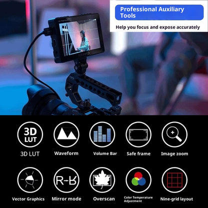 FEELWORLD F5PROX 5.5 Inch 4K HD Monitor 1600nit for DSLR / Mirrorless Camera Photography / Directing