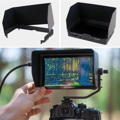 FEELWORLD F6 PLUS V2 4K Photography Monitor 6 Inch Touch Screen Display for DSLR / Mirrorless Camera Accessory