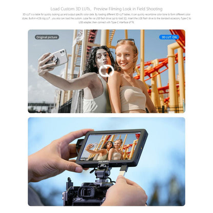 FEELWORLD T6 6 Inch Camera Monitor Aluminum DSLR / Mirrorless Camera External HD IPS Display for Photography