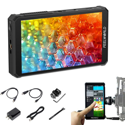 FEELWORLD PS6 5.5 Inch OLED HD Camera Monitor 4K60HZ Portrait / Landscape Touchscreen Display for Photography / Videography