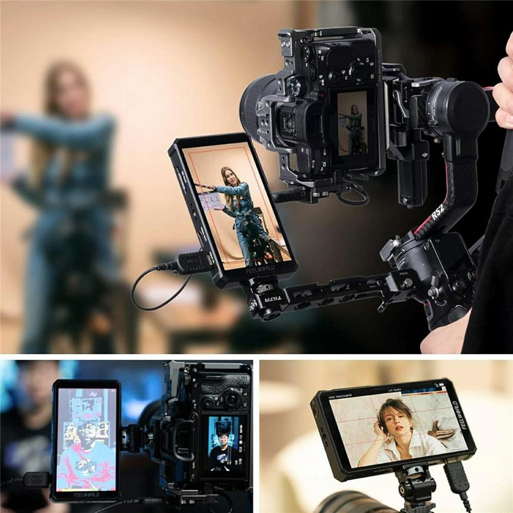 FEELWORLD PS6 5.5 Inch OLED HD Camera Monitor 4K60HZ Portrait / Landscape Touchscreen Display for Photography / Videography