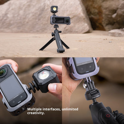 PGYTECH P-55A-010 For Insta360 X4 Camera Protective Cage Aluminum Alloy Frame with Lens Cap