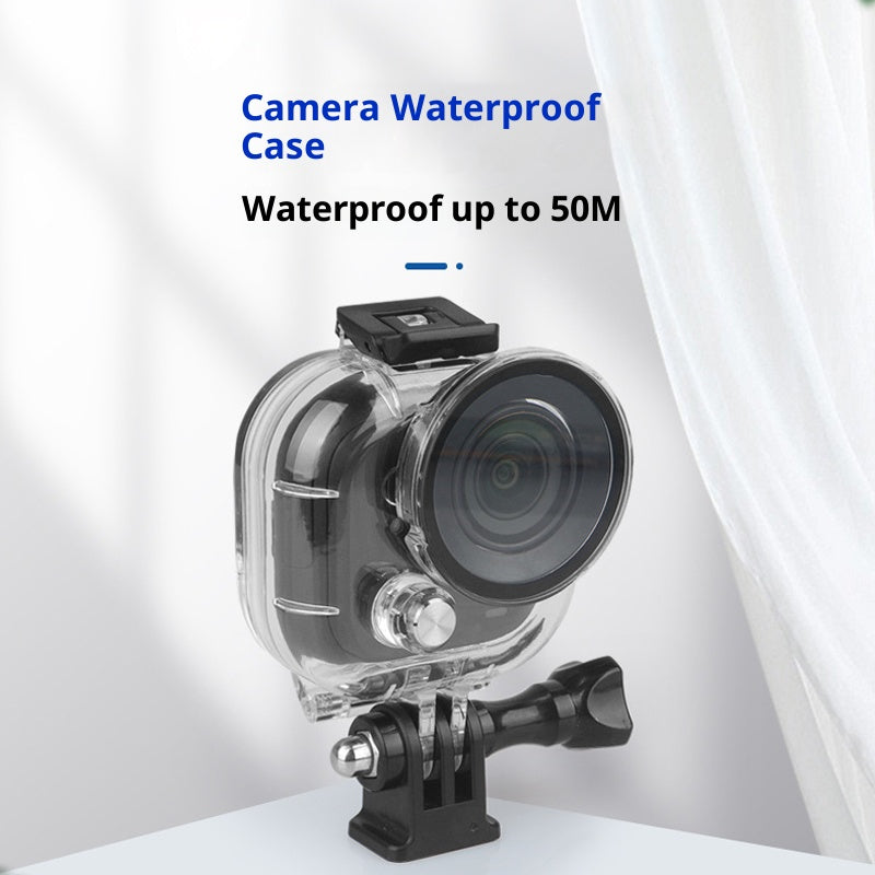 For Insta360 Go Ultra Action Camera Underwater Case 50m Diving Housing with Optical Glass Lens and 1/4 Interface