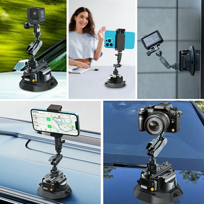 SX-Pj29 360° Adjustable Car Magic Arm Bracket Dual Ball Head Phone Mount Anti-Slip for Camera Photography