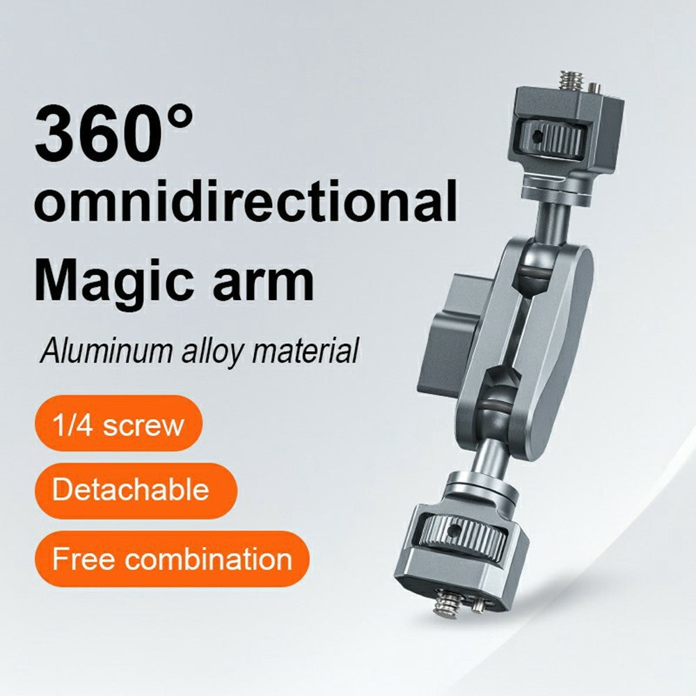 SX-Pj29 360° Adjustable Car Magic Arm Bracket Dual Ball Head Phone Mount Anti-Slip for Camera Photography