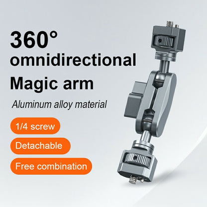 SX-Pj29 360° Adjustable Car Magic Arm Bracket Dual Ball Head Phone Mount Anti-Slip for Camera Photography