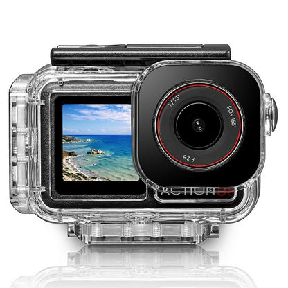 030 164FT  /  50m Waterproof Case for DJI Osmo Action 5 Pro  /  4  /  3 ABS Dive Housing Large Flat Glass Lens