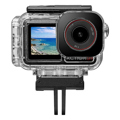 030 164FT  /  50m Waterproof Case for DJI Osmo Action 5 Pro  /  4  /  3 ABS Dive Housing Large Flat Glass Lens