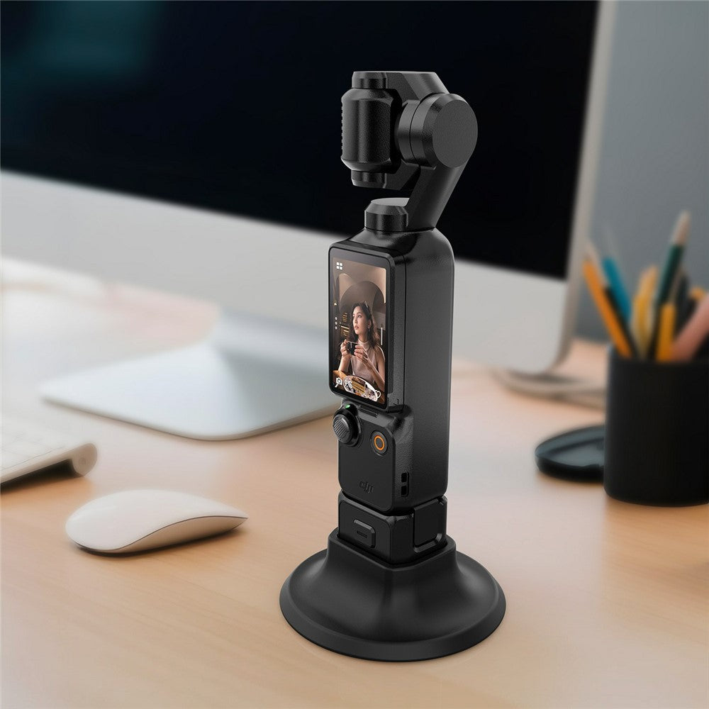 031 For DJI Osmo Pocket 3 Anti Slip Silicone Base Desktop Camera Mount Extension Stand