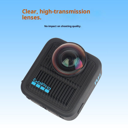 2Pcs / Set For GoPro MAX2 Front and Rear Lens Protector 10H Tempered Glass Action Camera Lens Guard