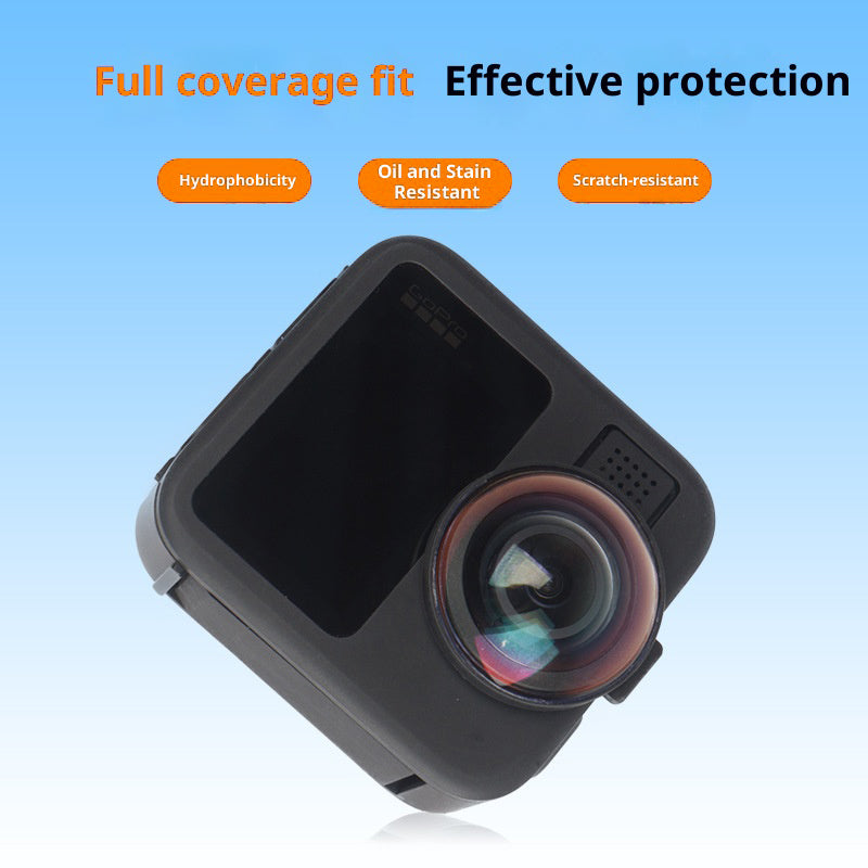 2Pcs / Set For GoPro MAX2 Front and Rear Lens Protector 10H Tempered Glass Action Camera Lens Guard