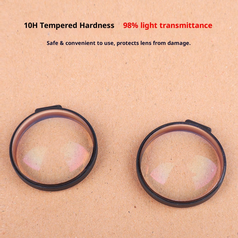 2Pcs / Set For GoPro MAX2 Front and Rear Lens Protector 10H Tempered Glass Action Camera Lens Guard