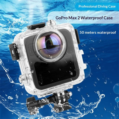 For GoPro MAX2 50m Diving Waterproof Action Camera Case Panoramic Action Camera Protective Shell