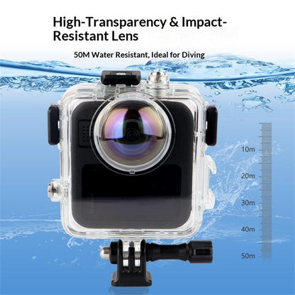 For GoPro MAX2 50m Diving Waterproof Action Camera Case Panoramic Action Camera Protective Shell
