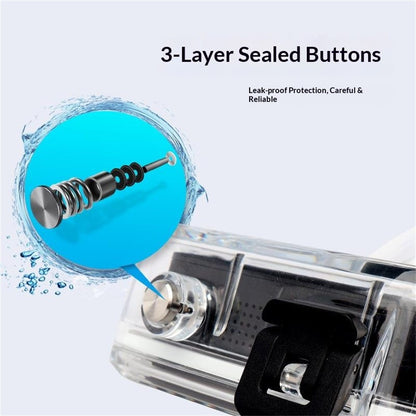 For GoPro MAX2 50m Diving Waterproof Action Camera Case Panoramic Action Camera Protective Shell