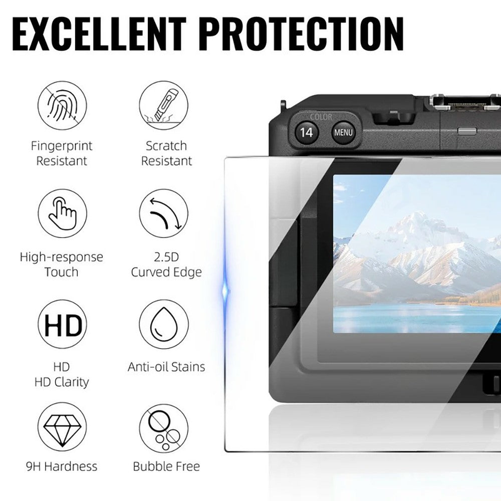 3Pcs for Canon EOS C50 Camera Screen Protector 9H Tempered Glass Anti-Scratch HD Camera Film