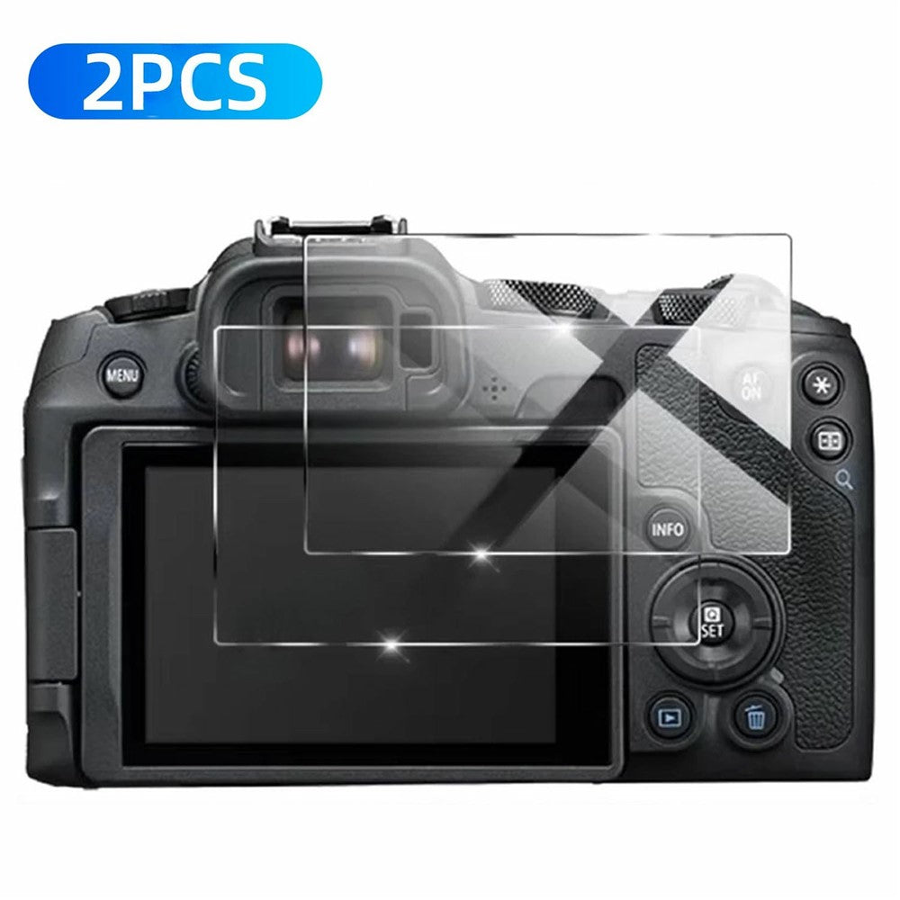 2Pcs for Canon EOS R8 Camera Screen Protector 9H Tempered Glass Anti-Scratch HD Camera Film