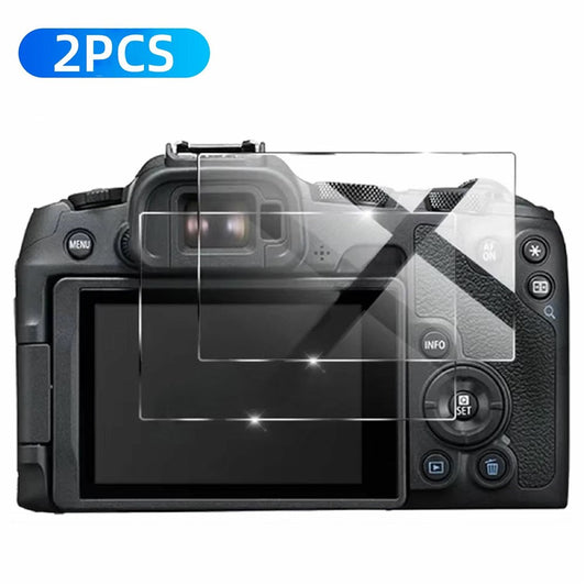 2Pcs for Canon EOS R8 Camera Screen Protector 9H Tempered Glass Anti-Scratch HD Camera Film