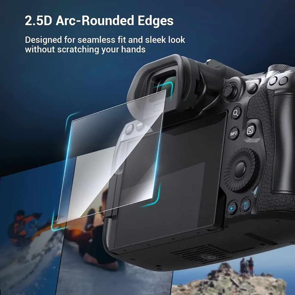 2Pcs for Canon EOS R8 Camera Screen Protector 9H Tempered Glass Anti-Scratch HD Camera Film