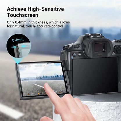 2Pcs for Canon EOS R8 Camera Screen Protector 9H Tempered Glass Anti-Scratch HD Camera Film