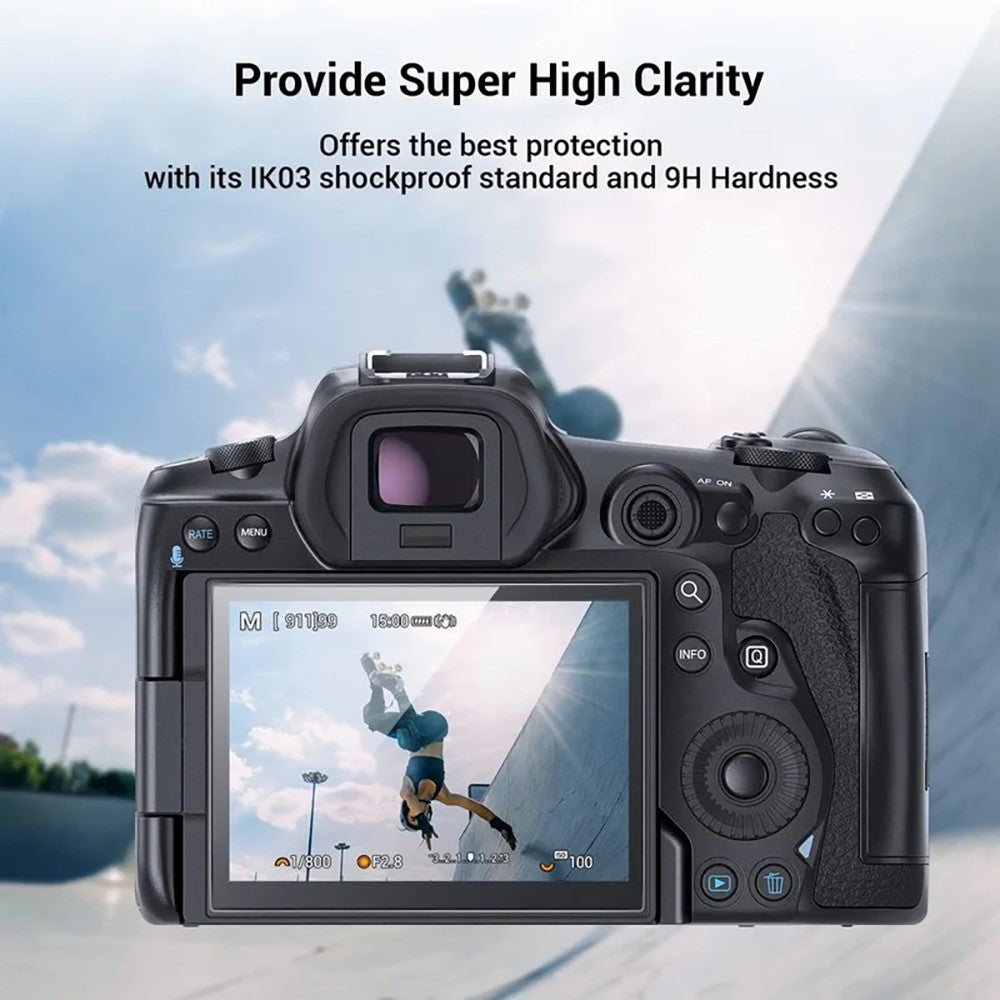 2Pcs for Canon EOS R8 Camera Screen Protector 9H Tempered Glass Anti-Scratch HD Camera Film