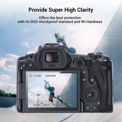 2Pcs for Canon EOS R8 Camera Screen Protector 9H Tempered Glass Anti-Scratch HD Camera Film