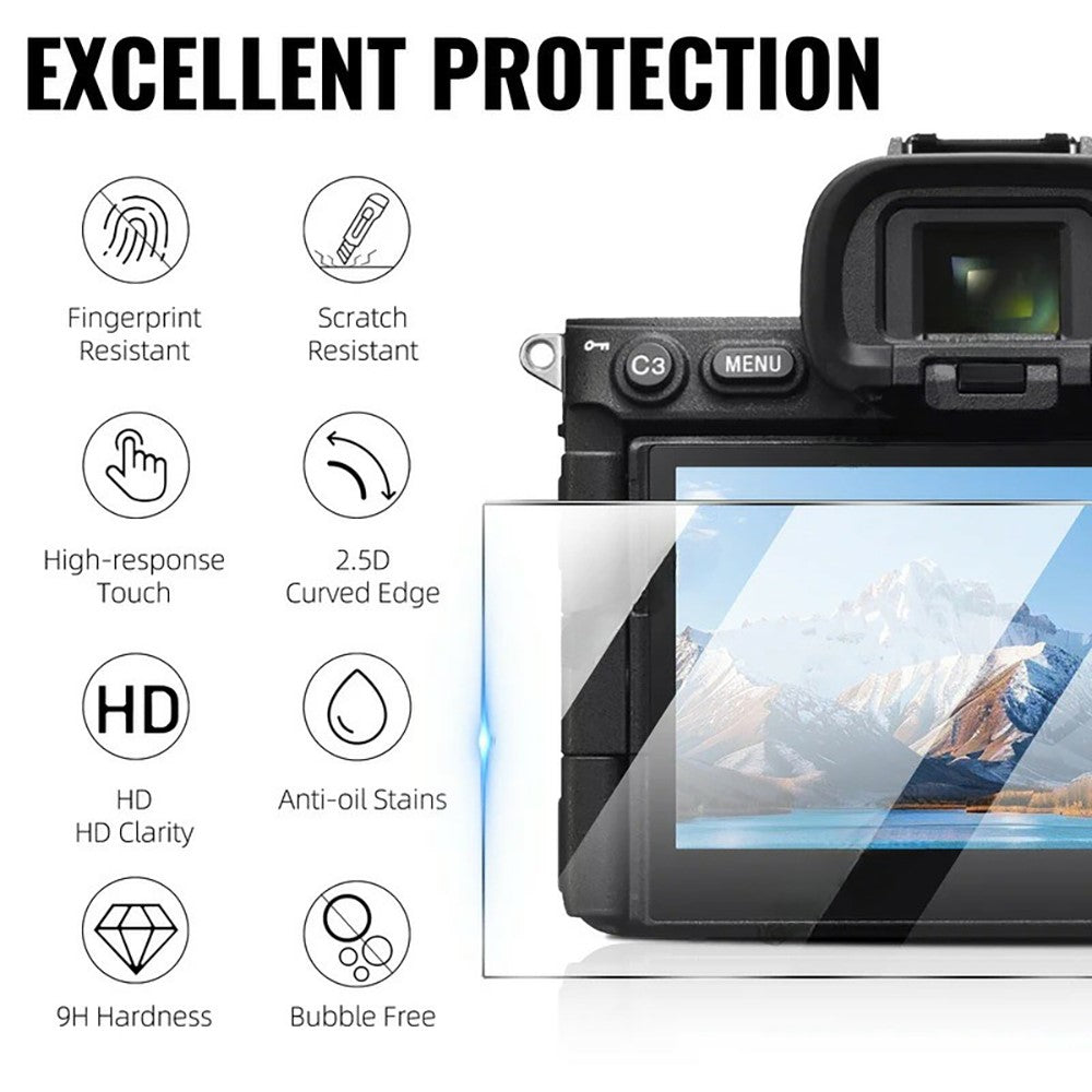 3Pcs for Sony Alpha 7 V Camera Screen Protector 9H Tempered Glass Anti-Scratch HD Camera Film