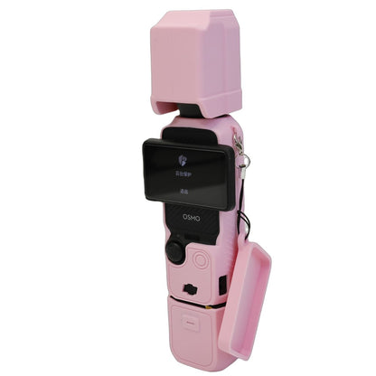 For DJI Osmo Pocket 3 Silicone Case Camera Soft Protective Cover with Lens Cap Screen Cover