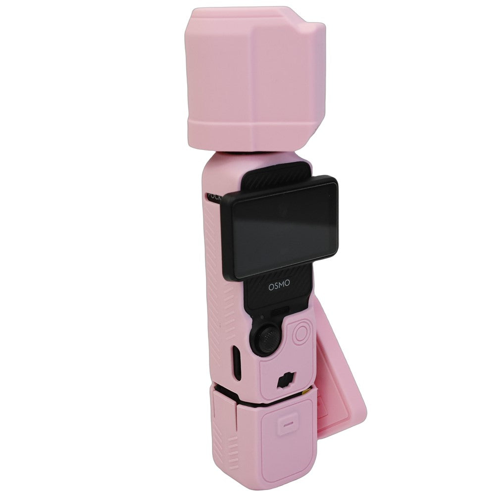 For DJI Osmo Pocket 3 Silicone Case Camera Soft Protective Cover with Lens Cap Screen Cover