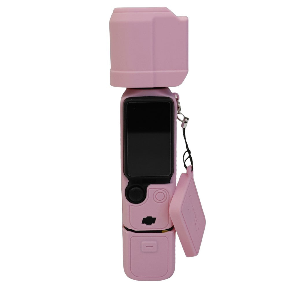 For DJI Osmo Pocket 3 Silicone Case Camera Soft Protective Cover with Lens Cap Screen Cover