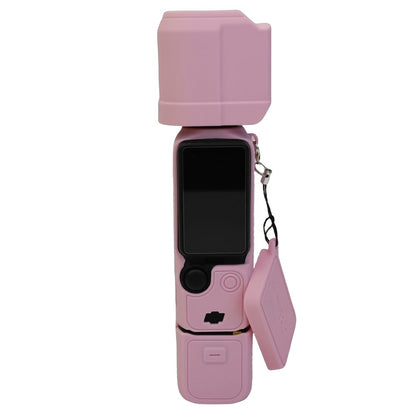 For DJI Osmo Pocket 3 Silicone Case Camera Soft Protective Cover with Lens Cap Screen Cover