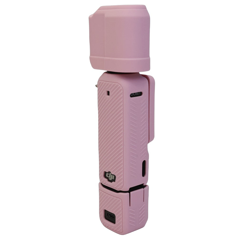 For DJI Osmo Pocket 3 Silicone Case Camera Soft Protective Cover with Lens Cap Screen Cover