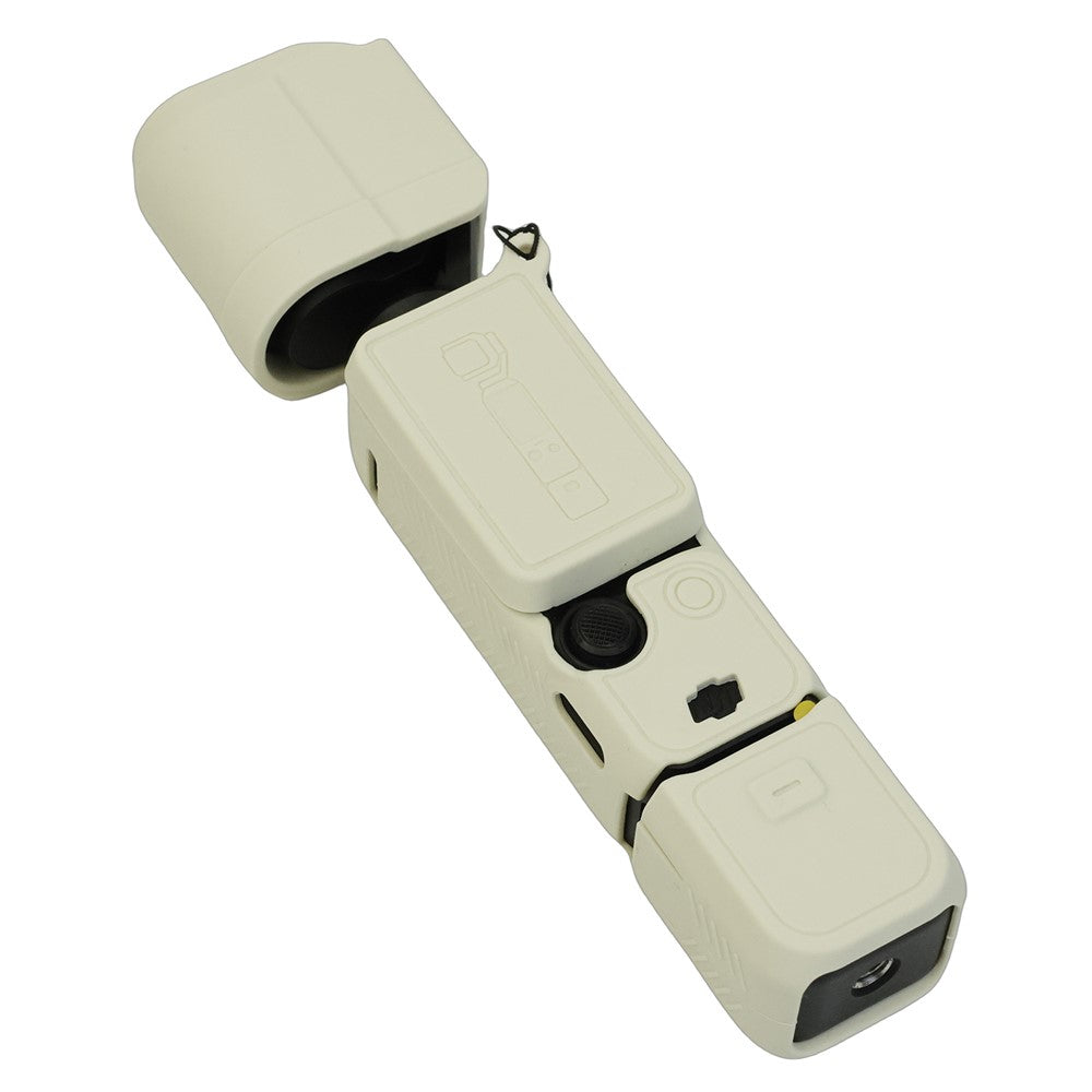 For DJI Osmo Pocket 3 Silicone Case Camera Soft Protective Cover with Lens Cap Screen Cover