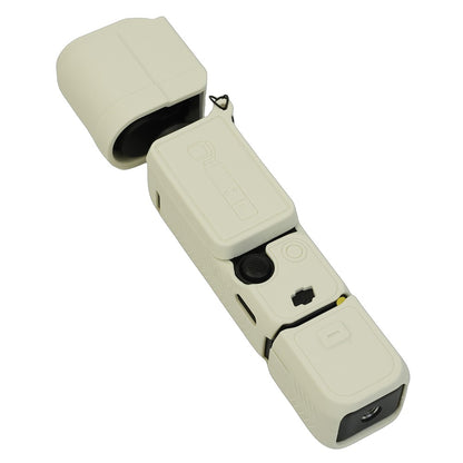 For DJI Osmo Pocket 3 Silicone Case Camera Soft Protective Cover with Lens Cap Screen Cover