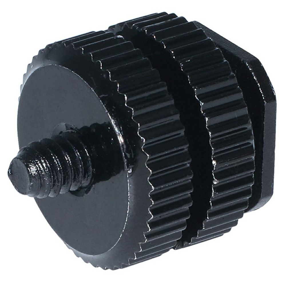 E001 1  /  4 Inch Screw Hot Shoe Mount Aluminum Alloy Adapter for Flash DSLR Camera Microphone Stand Bracket