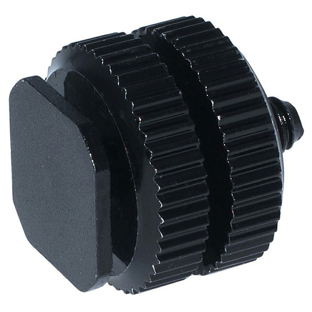 E001 1  /  4 Inch Screw Hot Shoe Mount Aluminum Alloy Adapter for Flash DSLR Camera Microphone Stand Bracket