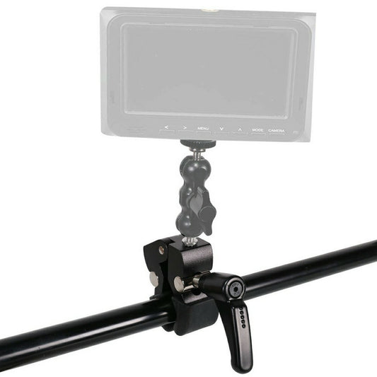 Z039 Photography Clamp 1 / 4''  3 / 8'' Thread Crab Pliers Clip for DSLR Cameras
