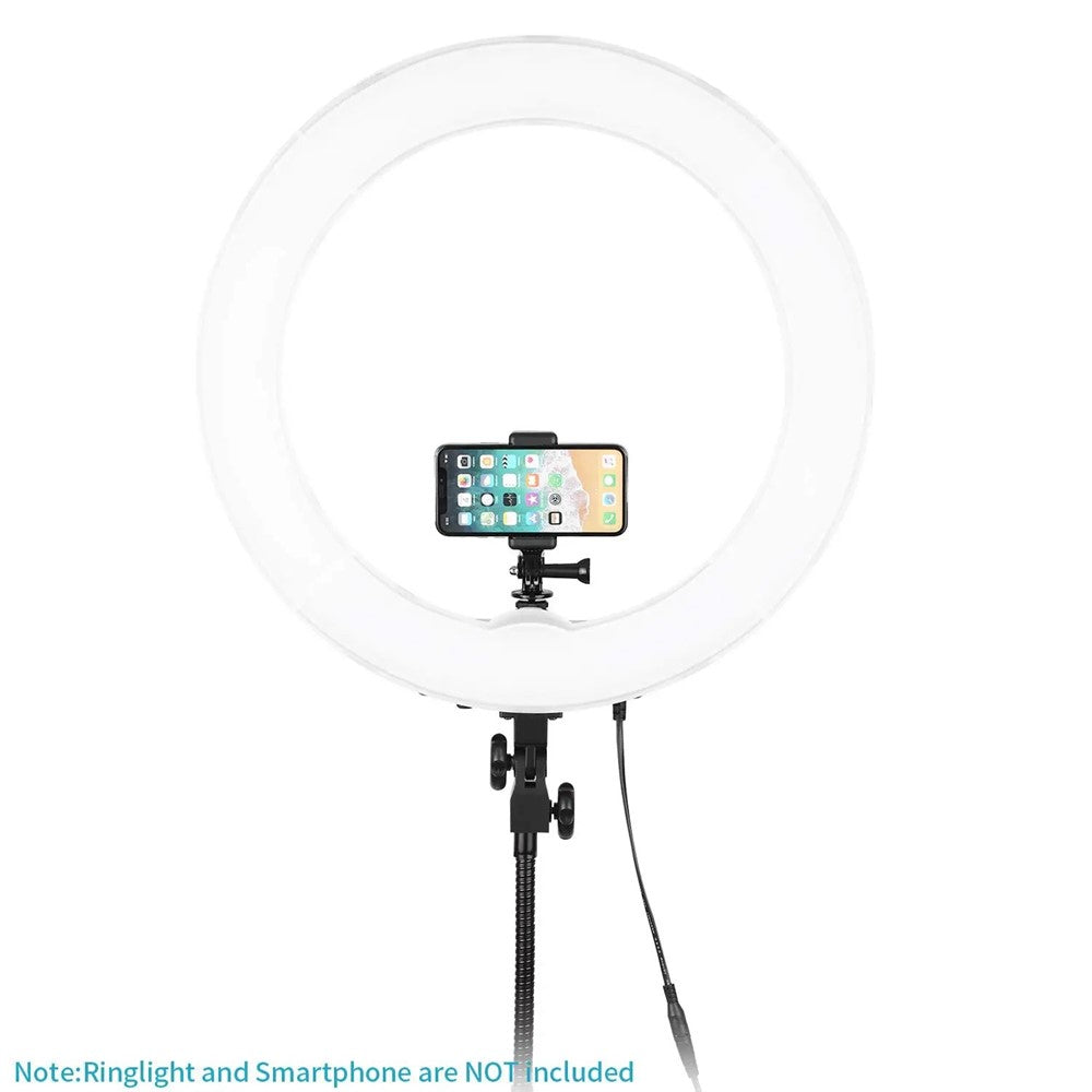 D01S 360 Degree Rotating E-Shape Phone Holder Hot Shoe Mount Adapter for Action Camera