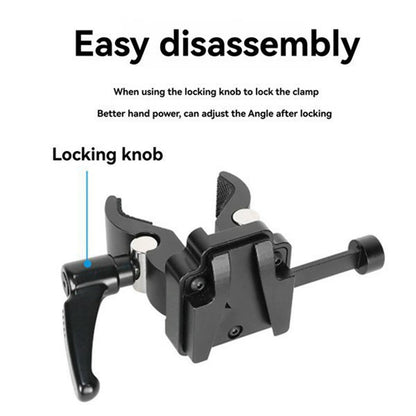 LB16 Aluminum Alloy Camera Clamp V-Lock Mount Quick Release Adapter for V-Port Battery Plate