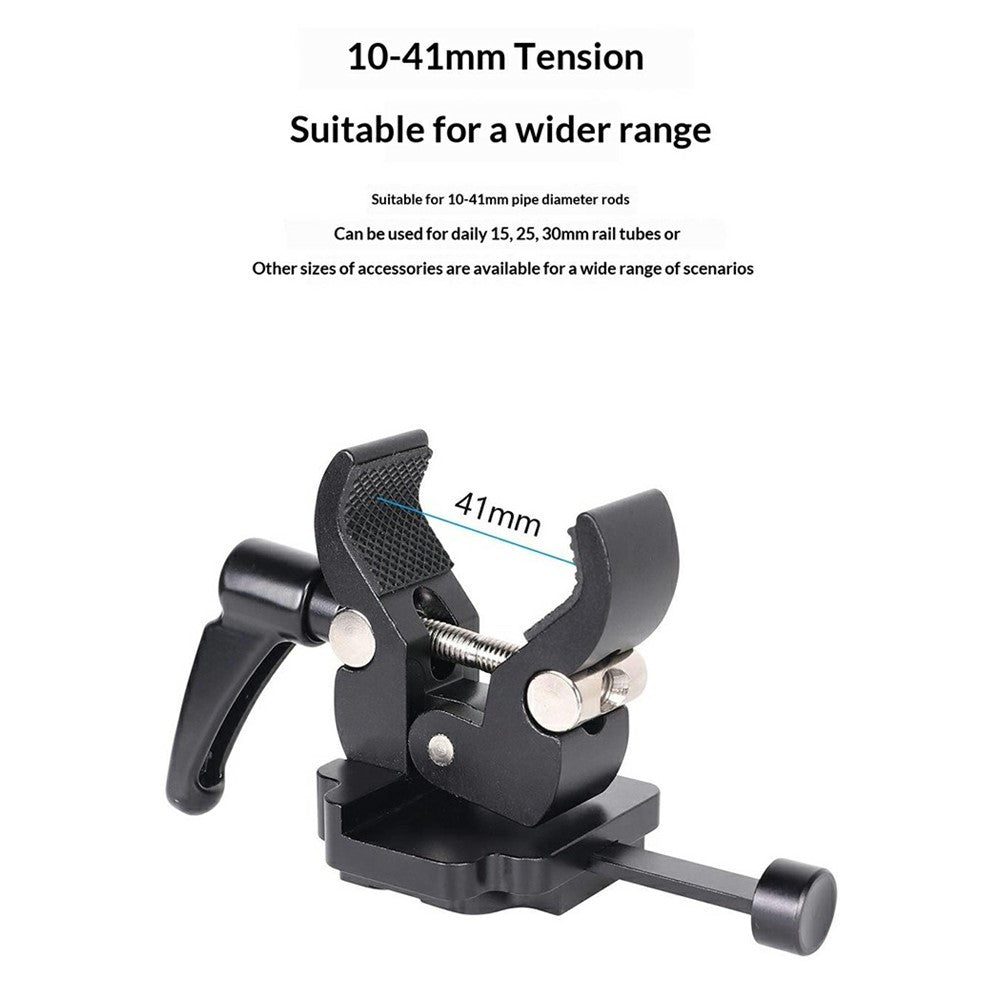 LB16 Aluminum Alloy Camera Clamp V-Lock Mount Quick Release Adapter for V-Port Battery Plate