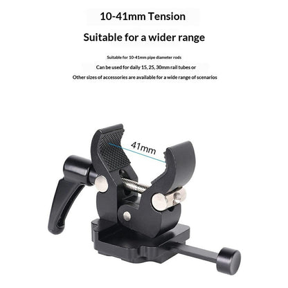 LB16 Aluminum Alloy Camera Clamp V-Lock Mount Quick Release Adapter for V-Port Battery Plate