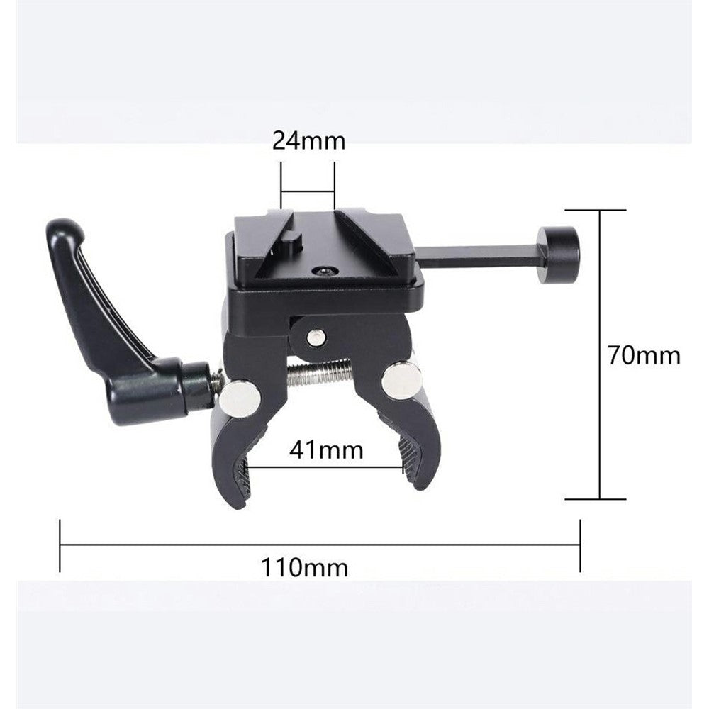 LB16 Aluminum Alloy Camera Clamp V-Lock Mount Quick Release Adapter for V-Port Battery Plate
